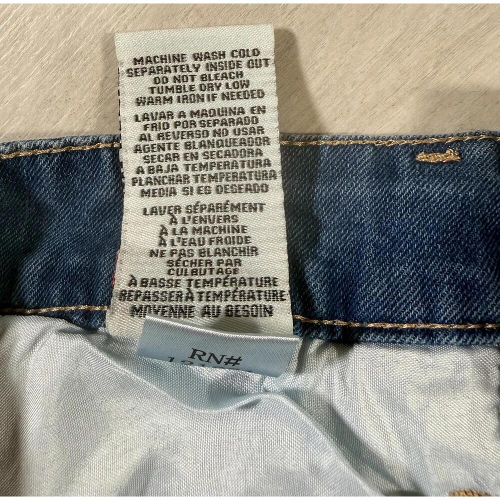 NWT California Vintage Light Blue Distressed Denim jean Shorts Size 7 - Picture 6 of 15